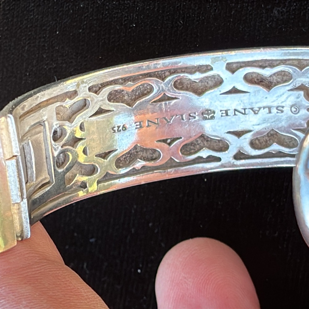 SLANE & SLANE STERLING SILVER CUFF BRACELET ( SMALL SIZE ) - Picture 10 of 17